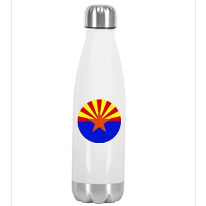 Arizona Circle Flag Stainless Steel Insulated Water Bottle