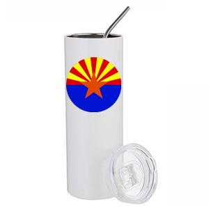 Arizona Circle Flag Stainless Steel Tumbler