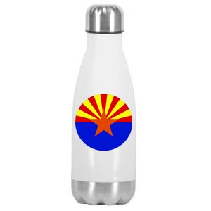 Arizona Circle Flag Stainless Steel Insulated Water Bottle