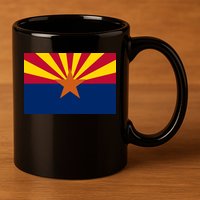 Arizona Flag 11oz C Handle Ceramic Mug