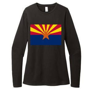 Arizona Flag Womens CVC Long Sleeve Shirt