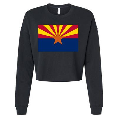 Arizona Flag Cropped Pullover Crew