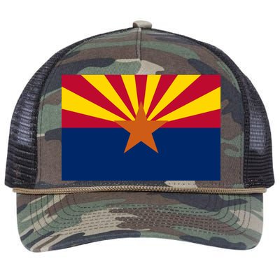 Arizona Flag Retro Rope Trucker Hat Cap