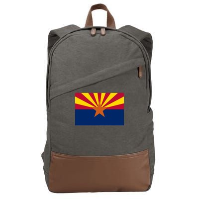 Arizona Flag Cotton Canvas Backpack