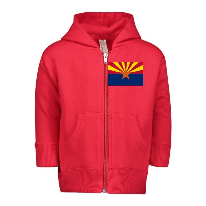 Arizona Flag Toddler Zip Fleece Hoodie