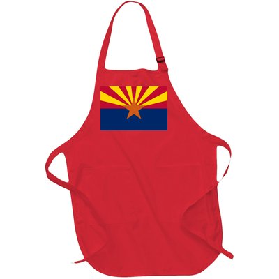 Arizona Flag Full-Length Apron With Pockets