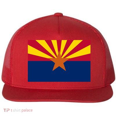 Arizona Flag Flat Bill Trucker Hat
