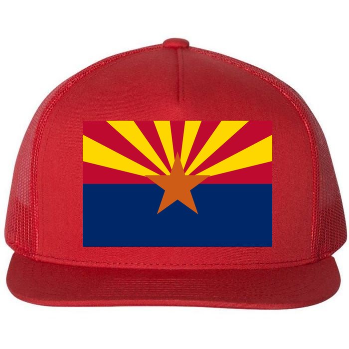 Arizona Flag Flat Bill Trucker Hat