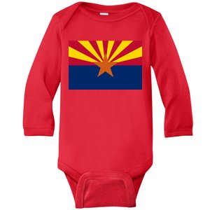 Arizona Flag Baby Long Sleeve Bodysuit