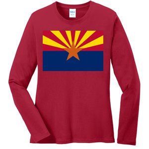 Arizona Flag Ladies Long Sleeve Shirt