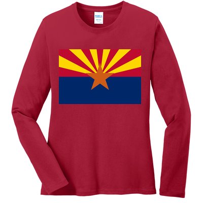 Arizona Flag Ladies Long Sleeve Shirt