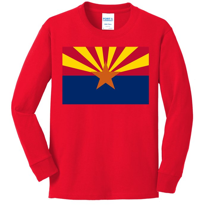 Arizona Flag Kids Long Sleeve Shirt