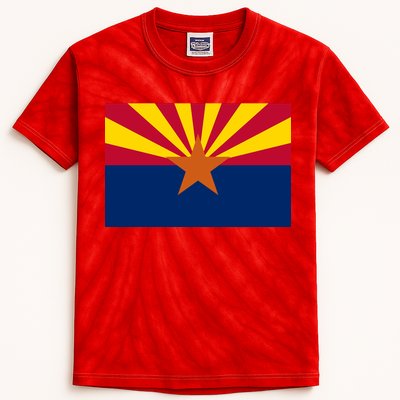 Arizona Flag Kids Tie-Dye T-Shirt