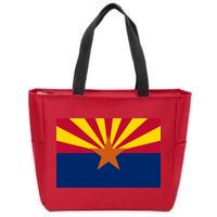 Arizona Flag Zip Tote Bag