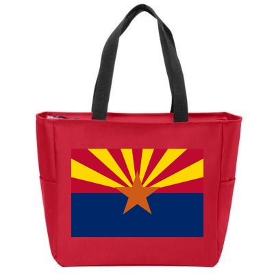 Arizona Flag Zip Tote Bag