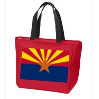 Arizona Flag Zip Tote Bag