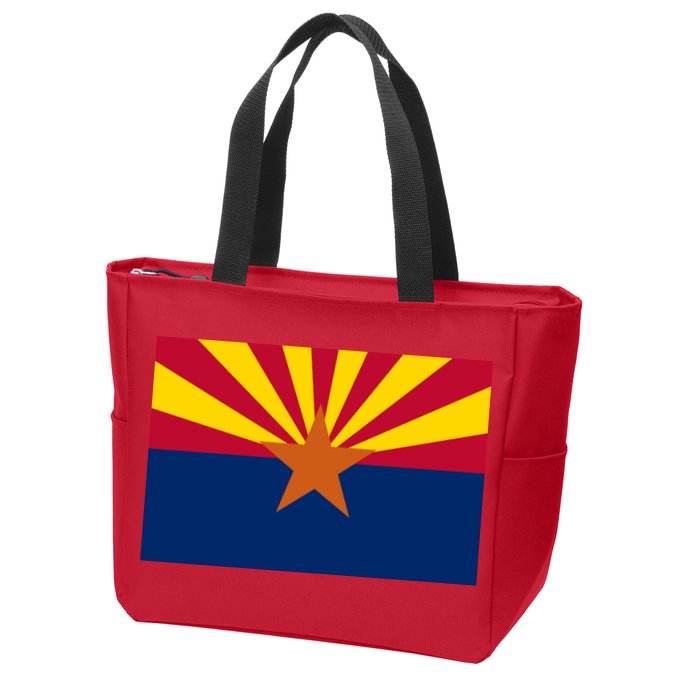 Arizona Flag Zip Tote Bag