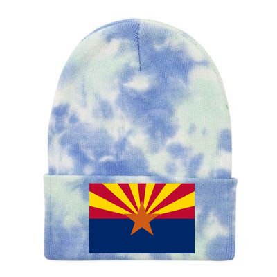 Arizona Flag Tie Dye 12in Knit Beanie