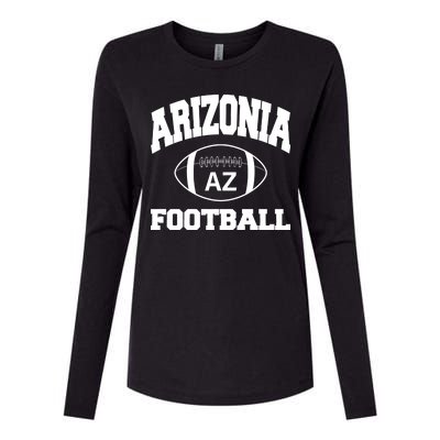 Arizona Football Classic AZ Logo Womens Cotton Relaxed Long Sleeve T-Shirt