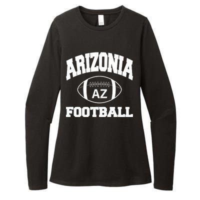 Arizona Football Classic AZ Logo Womens CVC Long Sleeve Shirt