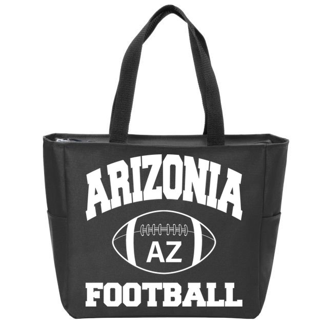 Arizona Football Classic AZ Logo Zip Tote Bag