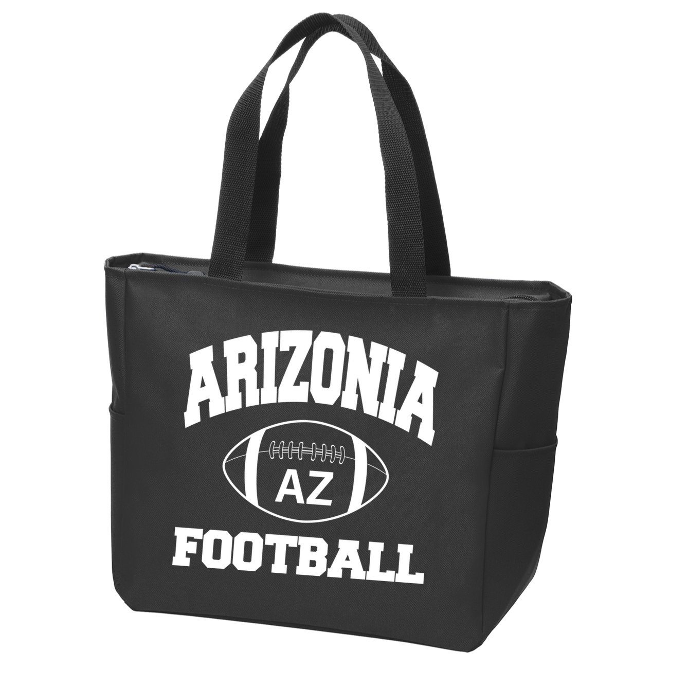 Arizona Football Classic AZ Logo Zip Tote Bag