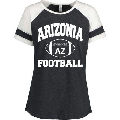 Arizona Football Classic AZ Logo Enza Ladies Jersey Colorblock Tee