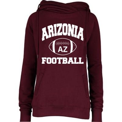 Arizona Football Classic AZ Logo Womens Funnel Neck Pullover Hood