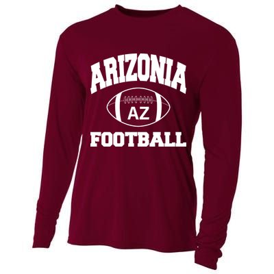 Arizona Football Classic AZ Logo Cooling Performance Long Sleeve Crew