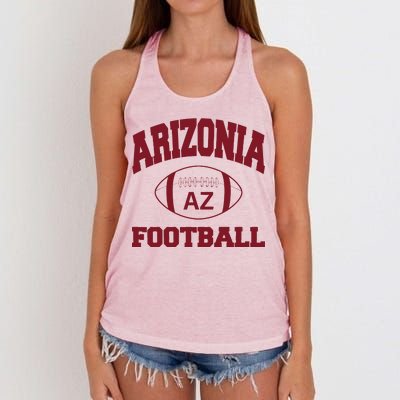 Arizona Football Classic AZ Logo Women's Knotted Racerback Tank