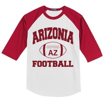 Arizona Football Classic AZ Logo Kids Colorblock Raglan Jersey