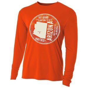 Arizona Grand Canyon State Retro Circle Cooling Performance Long Sleeve Crew