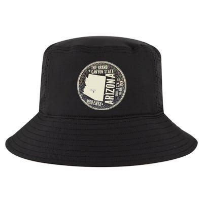 Arizona Grand Canyon State Retro Circle Cool Comfort Performance Bucket Hat