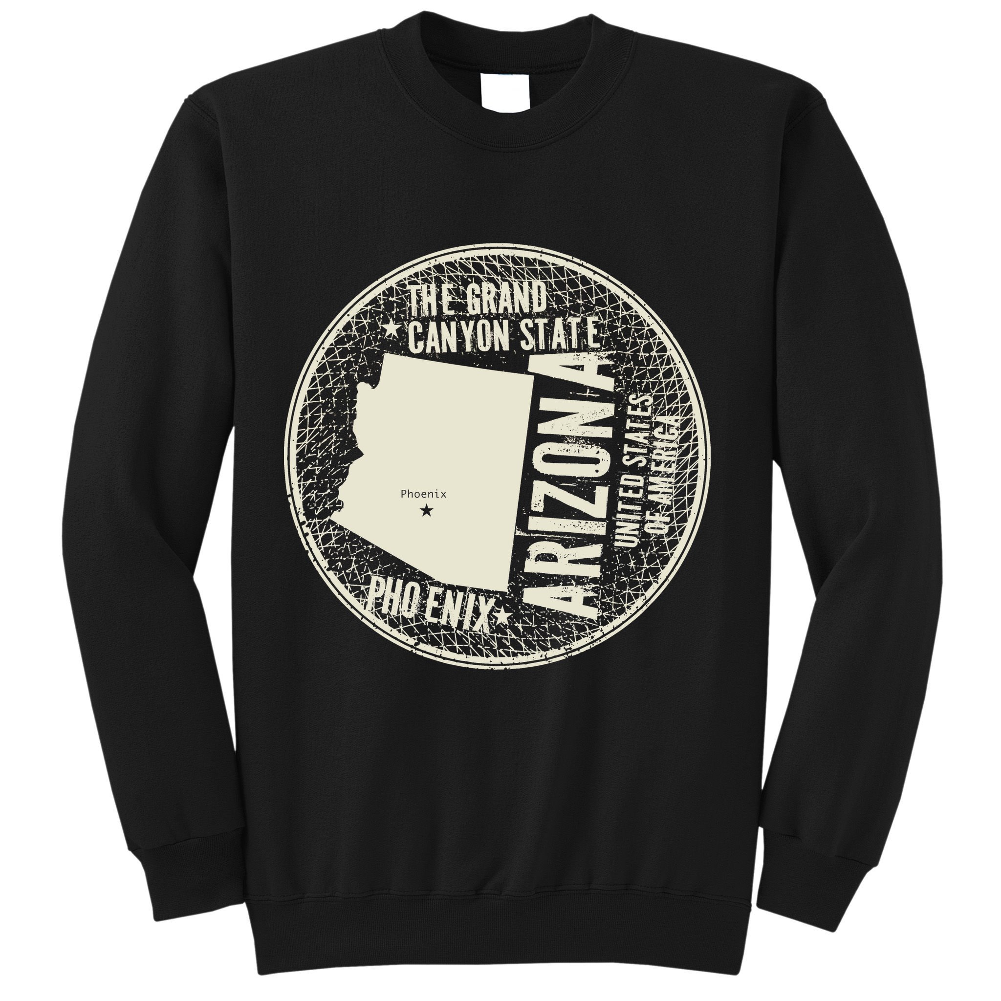 Arizona Grand Canyon State Retro Circle Sweatshirt