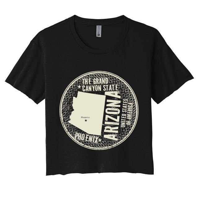 Arizona Grand Canyon State Retro Circle Crop Top