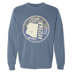 Arizona Grand Canyon State Retro Circle Garment-Dyed Sweatshirt