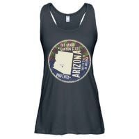 Arizona Grand Canyon State Retro Circle Ladies Essential Flowy Tank