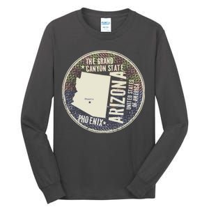 Arizona Grand Canyon State Retro Circle Tall Long Sleeve T-Shirt