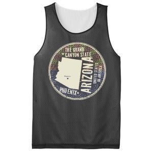 Arizona Grand Canyon State Retro Circle Mesh Reversible Basketball Jersey Tank