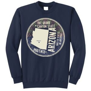 Arizona Grand Canyon State Retro Circle Sweatshirt