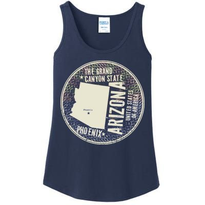 Arizona Grand Canyon State Retro Circle Ladies Essential Tank