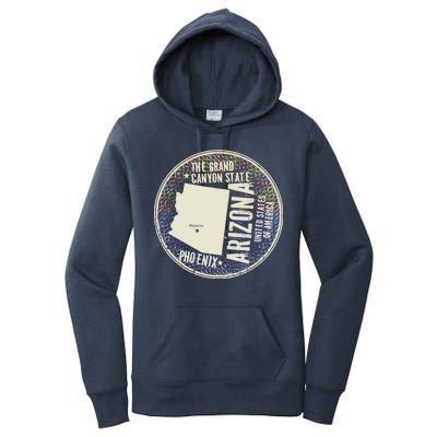 Arizona Grand Canyon State Retro Circle Women's Pullover Hoodie