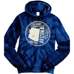 Arizona Grand Canyon State Retro Circle Tie Dye Hoodie