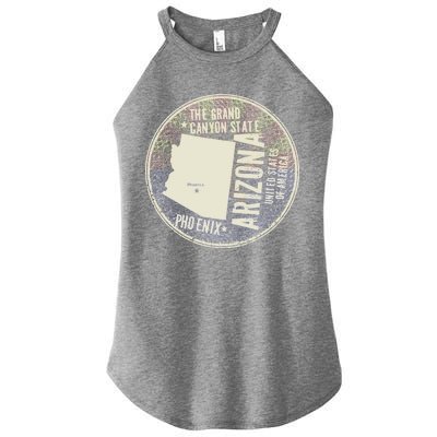 Arizona Grand Canyon State Retro Circle Women’s Perfect Tri Rocker Tank