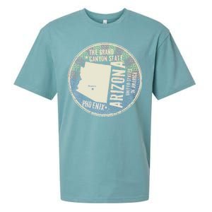 Arizona Grand Canyon State Retro Circle Sueded Cloud Jersey T-Shirt