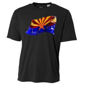 Arizona Grunge Flag Cooling Performance Crew T-Shirt