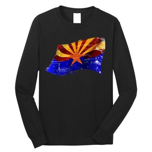 Arizona Grunge Flag Long Sleeve Shirt