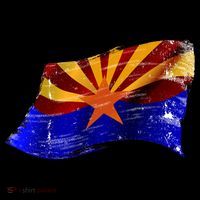 Arizona Grunge Flag Apron