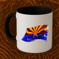 Arizona Grunge Flag Mug