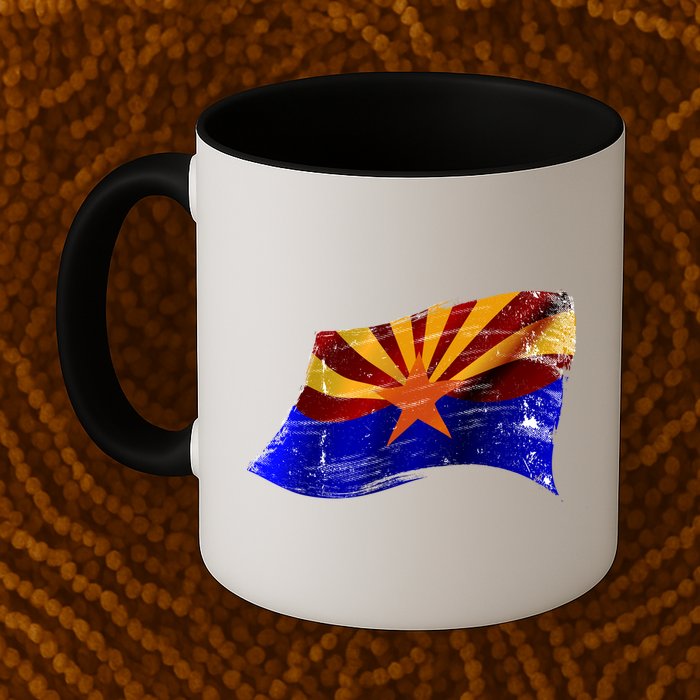 Arizona Grunge Flag Mug